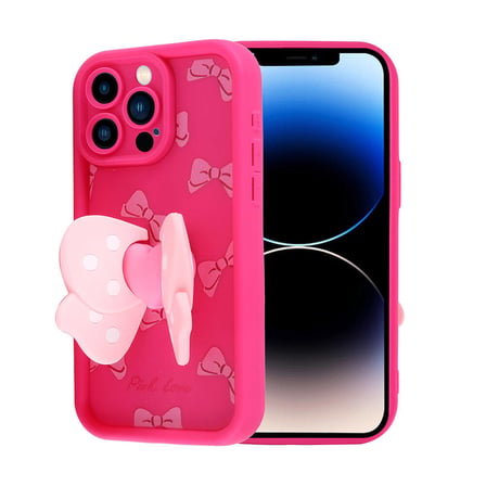 iPhone 14 Pro Kılıf Kamera Korumalı Figür Tasarımlı MKST Kapya Kapak-Koyu Kahve
