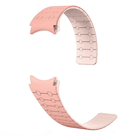 Galaxy Watch 6 44mm Zore KRD-111 20mm Çizgili Desenli Silikon Kordon-Kahverengi