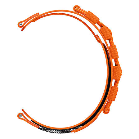 Xiaomi Amazfit Pace Zore KRD-112 22mm Orbital Örgülü Halat Tasarımlı Naylon Kumaş Hasır Kordon-Siyah