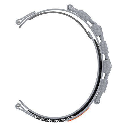 Gear S2 Zore KRD-112 20mm Orbital Örgülü Halat Tasarımlı Naylon Kumaş Hasır Kordon-Mavi
