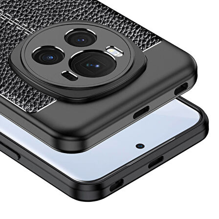 Honor Magic 6 Pro Kılıf Zore Niss Silikon Kapak-Siyah