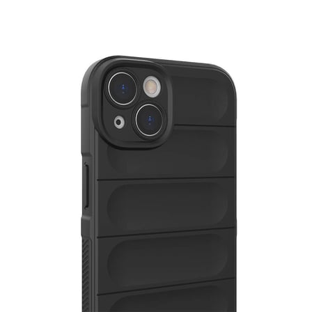 iPhone 14 Kılıf Kamera Korumalı Esnek Silikon Parmak Şeritli Novatech