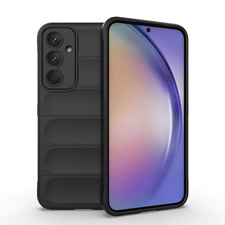 Galaxy A35 Kılıf Kamera Korumalı Esnek Silikon Parmak Şeritli Alan Tech