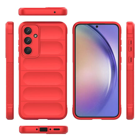 Galaxy A35 Kılıf Kamera Korumalı Esnek Silikon Parmak Şeritli Novatech