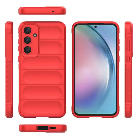 Galaxy A55 Kılıf Kamera Korumalı Esnek Silikon Parmak Şeritli Novatech