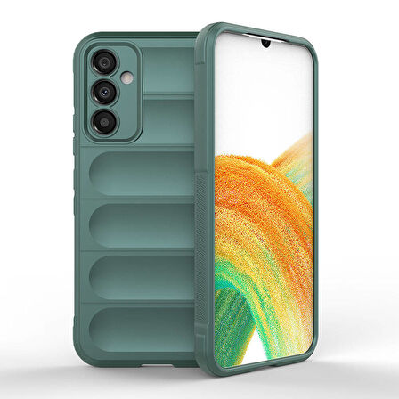 Samsung Galaxy A34 Kılıf Esnek TPU Oyuklu Arka Yüzey Tasarımlı Etnik Silikon Kapak