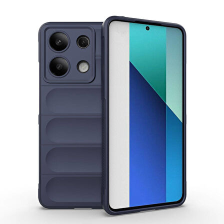 Xiaomi Redmi Note 13 4G Kılıf Esnek TPU Oyuklu Arka Yüzey Tasarımlı Etnik Silikon Kapak