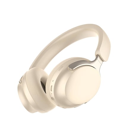 Maks Technology LP-HD001 ANC Özellikli Kulak Üstü Bluetooth v5.4 Kulaklık - Krem