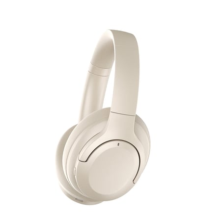 Maks Technology LP-HD002 Ayarlanabilir ANC Aktif Gürültü Önleyicili Kulak Üstü Bluetooth Kulaklık - Krem