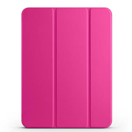 Lexroo iPad Pro 11 2025 M5 Smart Cover Kalem Bölmeli Standlı 1-1 Kılıf - Pembe Koyu