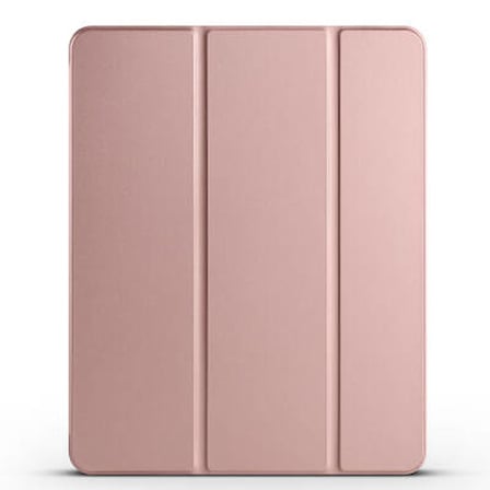 Lexroo iPad Pro 13 2024 Smart Cover Kalem Bölmeli Standlı 1-1 Kılıf - Rose Gold