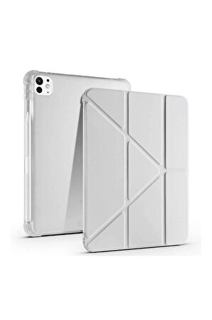 iPad Pro 11 2025 M5 Çip Uyumlu Tri Folding Kalem Bölmeli Akıllı Standlı Özellikli Kılıf
