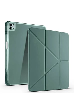 iPad Pro 13 2025 M5 Kılıf Kalem Bölmeli Modlu Yatay ve Dikey Standlı Katlanır GRLPRO