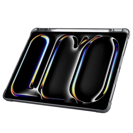 iPad Air 13 2025 M3 Kılıf ​OMSY Tri Folding Kalem Bölmeli Standlı Kılıf - Gri