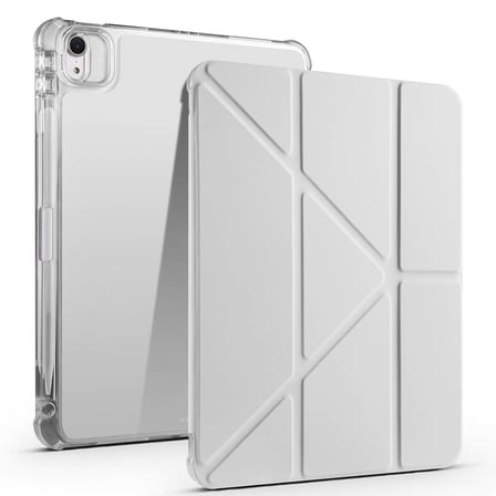 iPad Air 11 2025 M3 Kılıf ​NRTK Tri Folding Kalem Bölmeli Standlı Kılıf - Gri