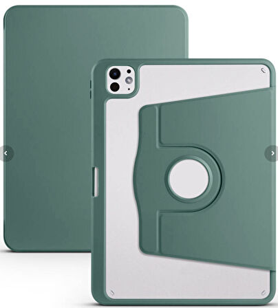 iPad Pro 11 inç 2025 M5 Çipli 360 Derece Dönebilen Standlı Pino iPad Tablet Kılıfı