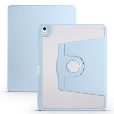 iPad Air 13 2025 M3 Kılıf ​NRTK Termik Kalem Bölmeli Dönebilen Standlı Kılıf - Siyah