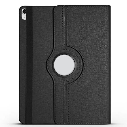 iPad Air 13 2025 M3 ​ALT Dönebilen Standlı Kılıf - Siyah