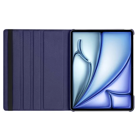 iPad Air 13 2025 M3 ​NRTK Dönebilen Standlı Kılıf - Siyah