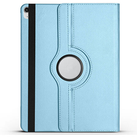 iPad Air 13 2025 M3 ​MKST Dönebilen Standlı Kılıf - Mavi