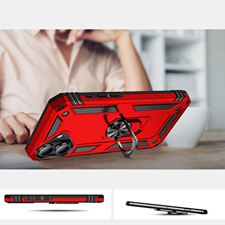 Apple iPhone 16 Kılıf Zore Vega Kapak-Siyah