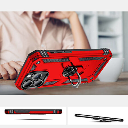 Apple iPhone 16 Pro Kılıf Zore Vega Kapak-Siyah