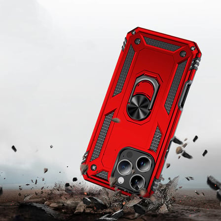 iPhone 16 Pro Max Kılıf Kamera Koruyucu Manyetik Standlı Tank Koruma Alan Tech