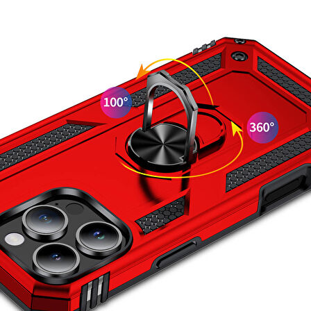 Apple iPhone 16 Pro Max Kılıf Zore Vega Kapak-Siyah