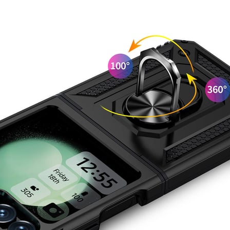 Galaxy Z Flip 6 Kılıf NRTK Vega Kapak - Kırmızı