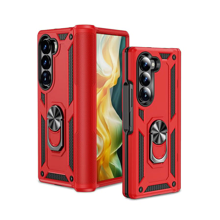 Galaxy Z Fold 6 Kılıf Kamera Koruyucu Manyetik Standlı Tank Koruma Novatech