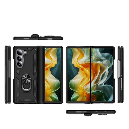 Galaxy Z Fold 6 Kılıf Kamera Koruyucu Manyetik Standlı Tank Koruma Mobilteam