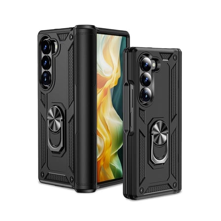 Galaxy Z Fold 6 Kılıf Kamera Koruyucu Manyetik Standlı Tank Koruma Mobilteam