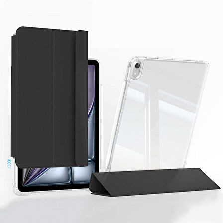 iPad Air 11 2025 M3 Kılıf Magnetik Ayrılabilen Airbagli Sliding Tablet Kılıfı
