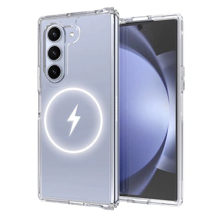 Galaxy Z Fold 6 Kılıf Kalın Silikon MagSafe Kamera Yükseltili Şeffaf Novatech