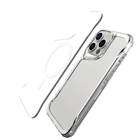 Apple iPhone 16 Pro Kılıf Zore Magsafe Şarj Özellikli T-Max Magsafe Kapak