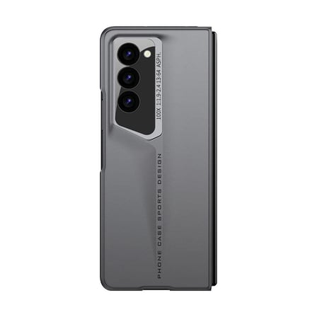 Galaxy Z Fold 6 Kılıf Ultra İnce Kamera Korumalı Sert Rubber MKST Procase Kapak-Titanyum-Gri