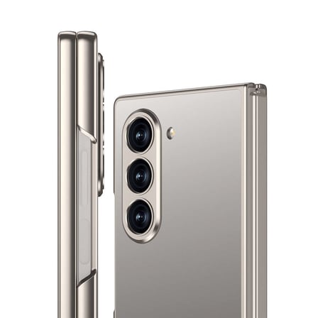 Galaxy Z Fold 6 Kılıf Titanyum Metal Tasarımlı Zore Kıpta Caz Kapak-Gri-Yeşil