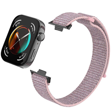 Huawei Watch Fit 3 Zore KRD-03 Hasır Kordon-Siyah
