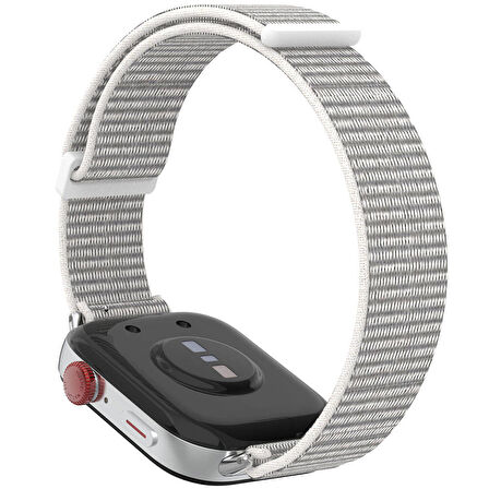 Huawei Watch Fit 3 Zore KRD-03 Hasır Kordon-Beyaz