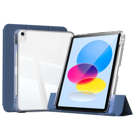 iPad 10.9 2022 (10.Nesil) Kılıf Magnetik Ayrılabilen Airbagli ​NRTK Sliding Tablet Kılıfı - Siyah
