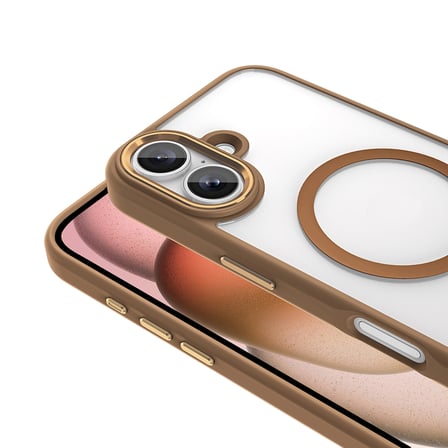 İphone 16 Plus Kılıf Mage Şeffaf Arka Yüz Kamera Yükseltili Silikon Alan Tech