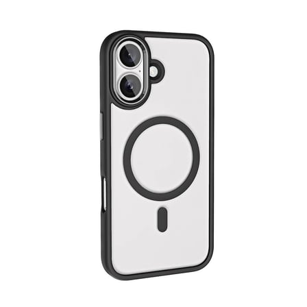 İphone 16 Plus Kılıf Mage Şeffaf Arka Yüz Kamera Yükseltili Silikon Novatech