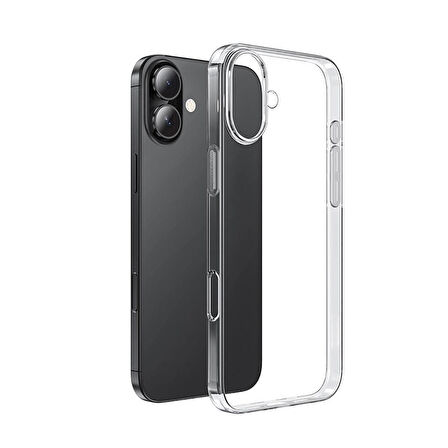 Apple iPhone 16 Plus Kılıf Zore Süper Silikon Kapak-Şeffaf
