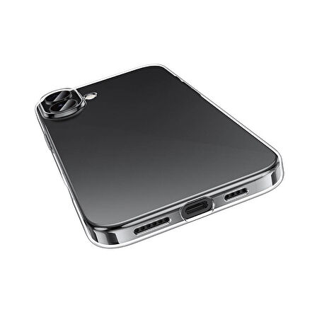 Apple iPhone 16 Plus Kılıf Zore Süper Silikon Kapak-Şeffaf