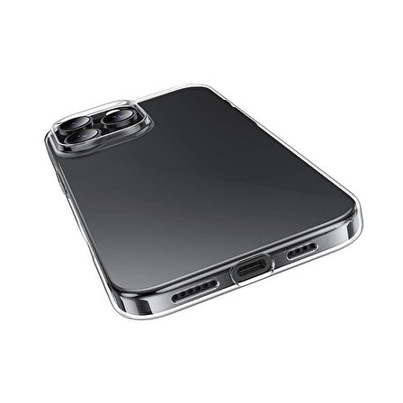 Apple iPhone 16 Pro Max Kılıf Zore Süper Silikon Kapak-Şeffaf
