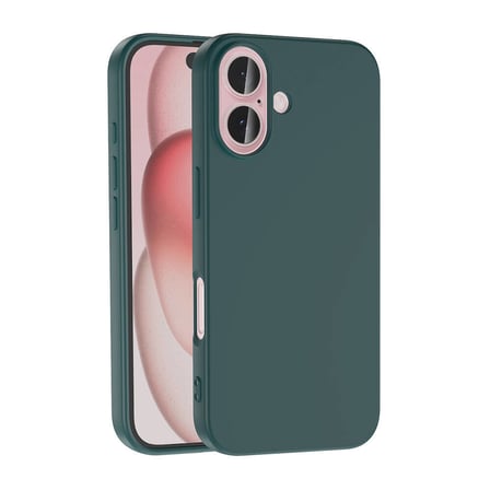 iPhone 16 Kılıf MKST LSR Lansman Kapak-Yeşil