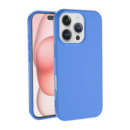 Apple iPhone 16 Pro Max Kılıf Zore LSR Lansman Kapak-Mavi