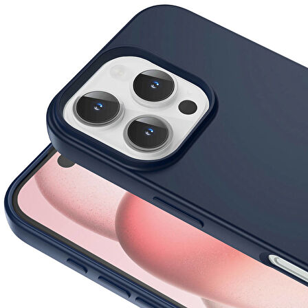 Apple iPhone 16 Pro Max Kılıf Zore LSR Lansman Kapak-Mavi