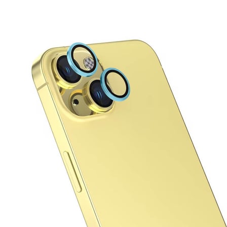 Lexroo iPhone 16 Safir Parmak İzi Bırakmayan Anti-Reflective Kamera Lens Koruyucu - Siyah