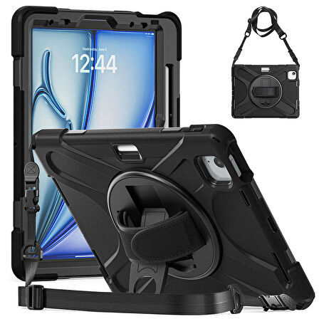 iPad Pro 11 2022 M2 ​İNC Defender Tablet Silikon - Siyah